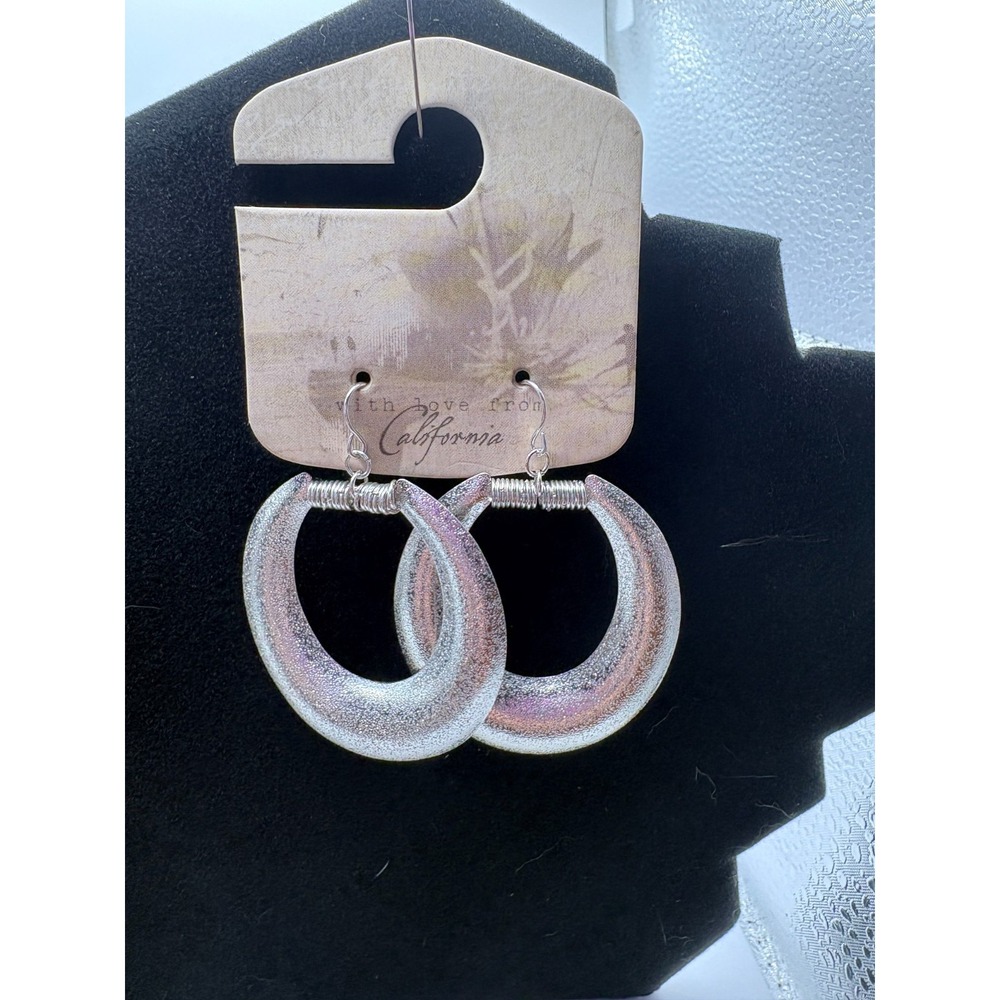 With Love from California - Silver Dangle Earrings